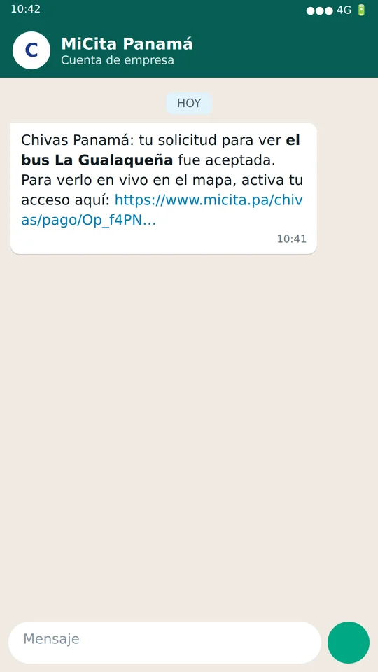 Te llega un WhatsApp