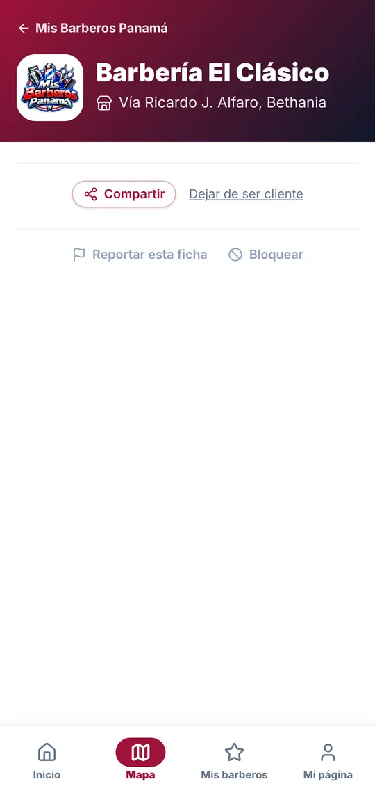 Su página › Compartir, Reportar, Bloquear