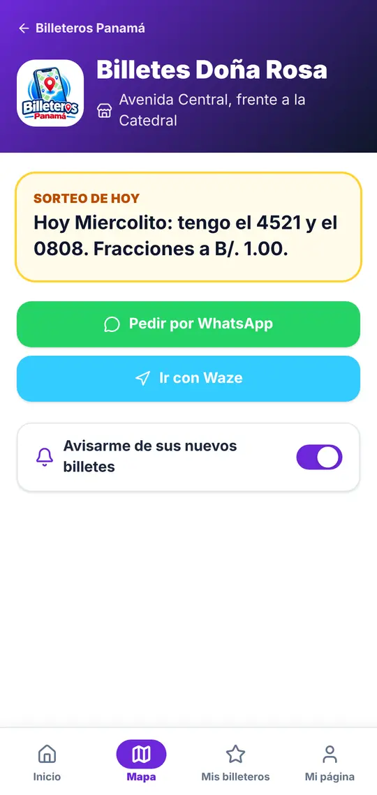 Su página: WhatsApp, Waze y la campanita