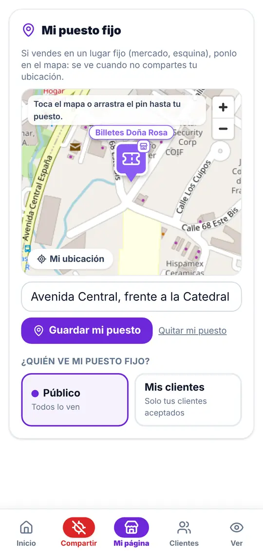 Mi página › Mi puesto fijo