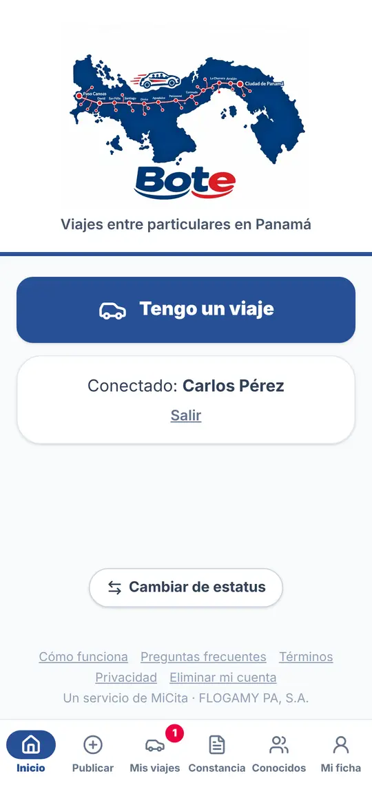 «Tengo un viaje»