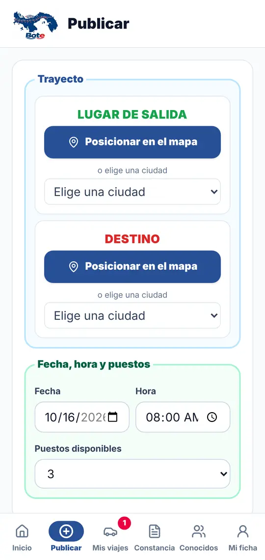 El botón Publicar: el trayecto