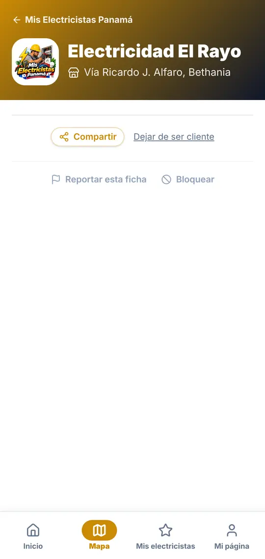 Su página › Compartir, Reportar, Bloquear