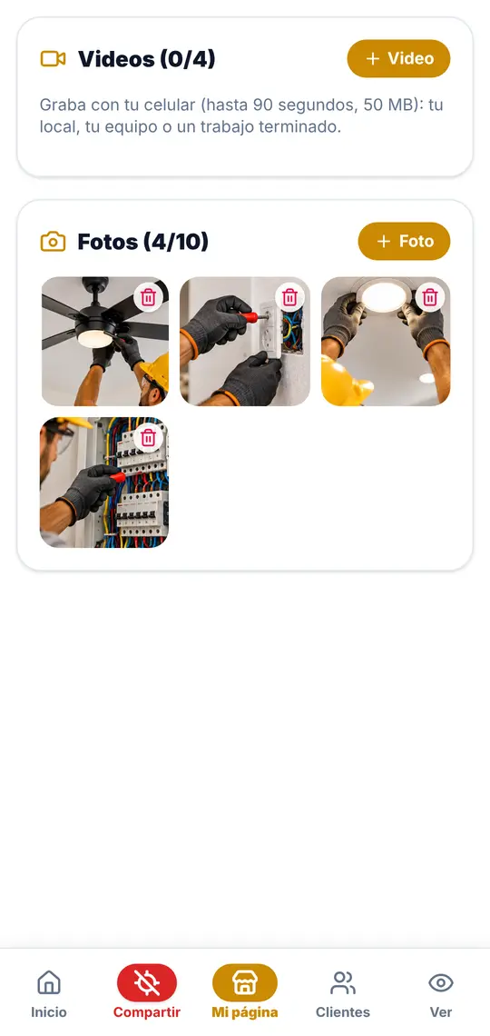 Mi página › Fotos y videos