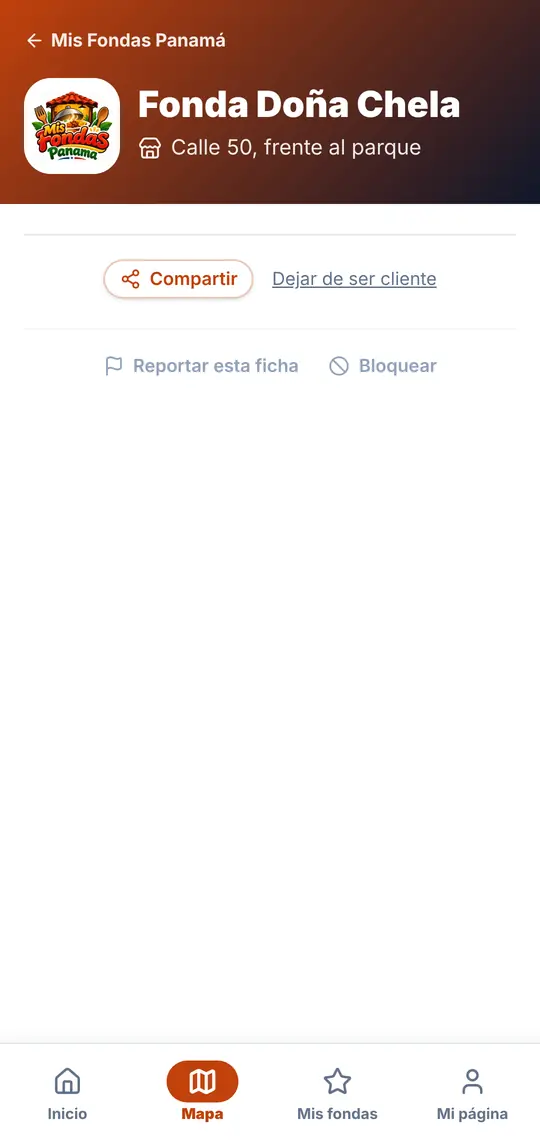 Su página › Compartir, Reportar, Bloquear