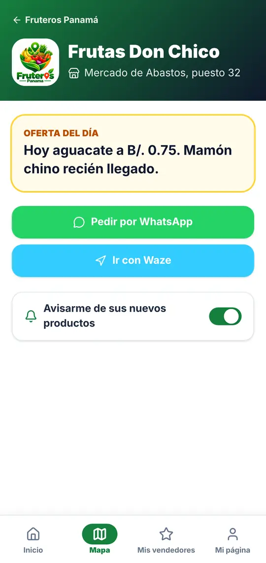 Su página: WhatsApp, Waze y la campanita