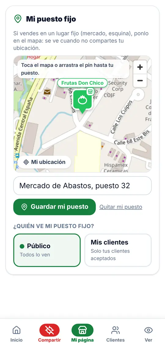 Mi página › Mi puesto fijo