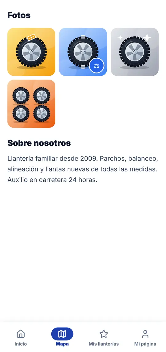 Su página › Fotos y «Sobre nosotros»
