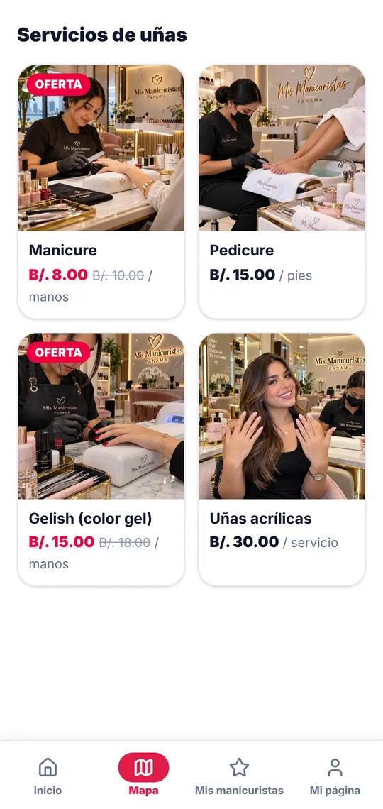Su página › Servicios de uñas