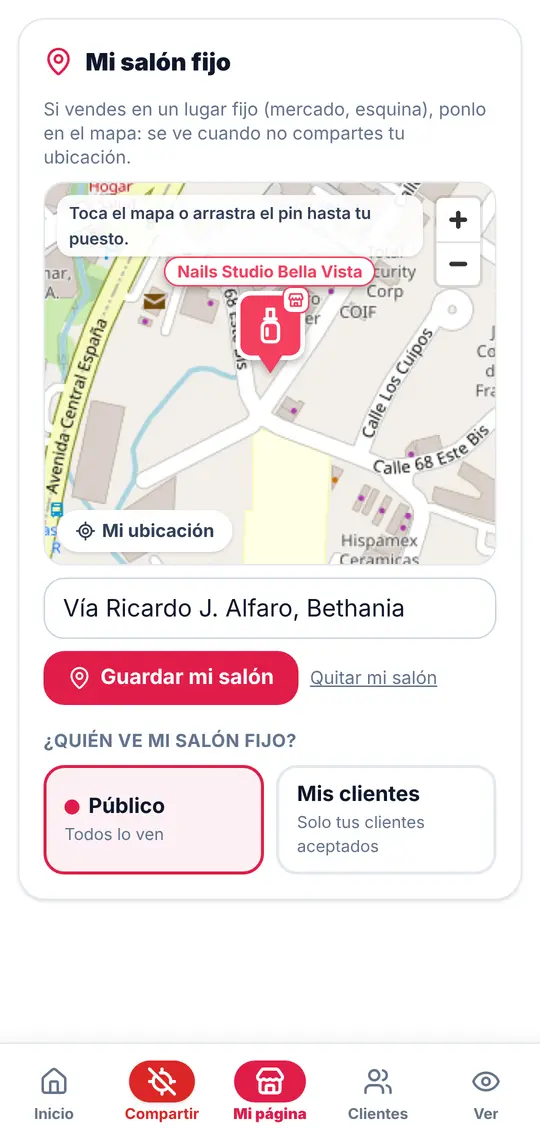 Mi página › Mi salón fijo