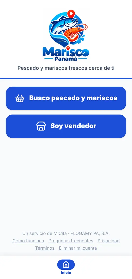 «Busco pescado y mariscos»