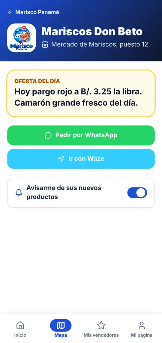 Su página: WhatsApp, Waze y la campanita