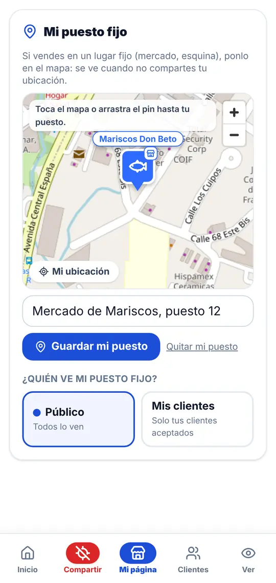 Mi página › Mi puesto fijo