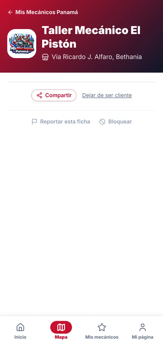 Su página › Compartir, Reportar, Bloquear
