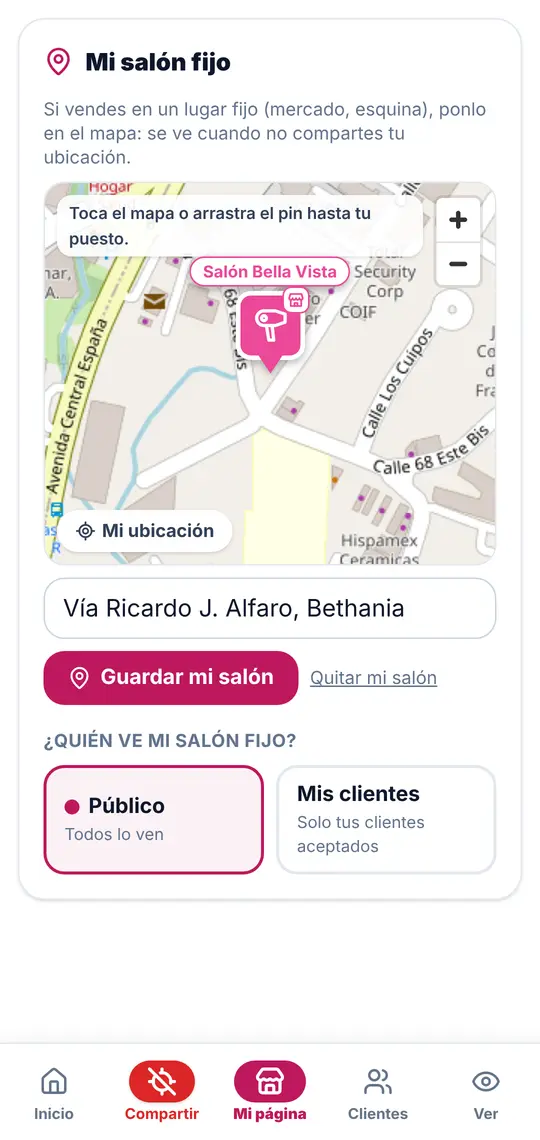 Mi página › Mi salón fijo