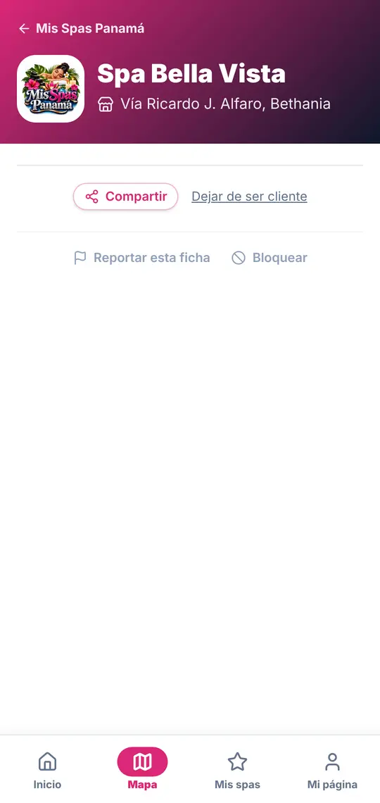 Su página › Compartir, Reportar, Bloquear