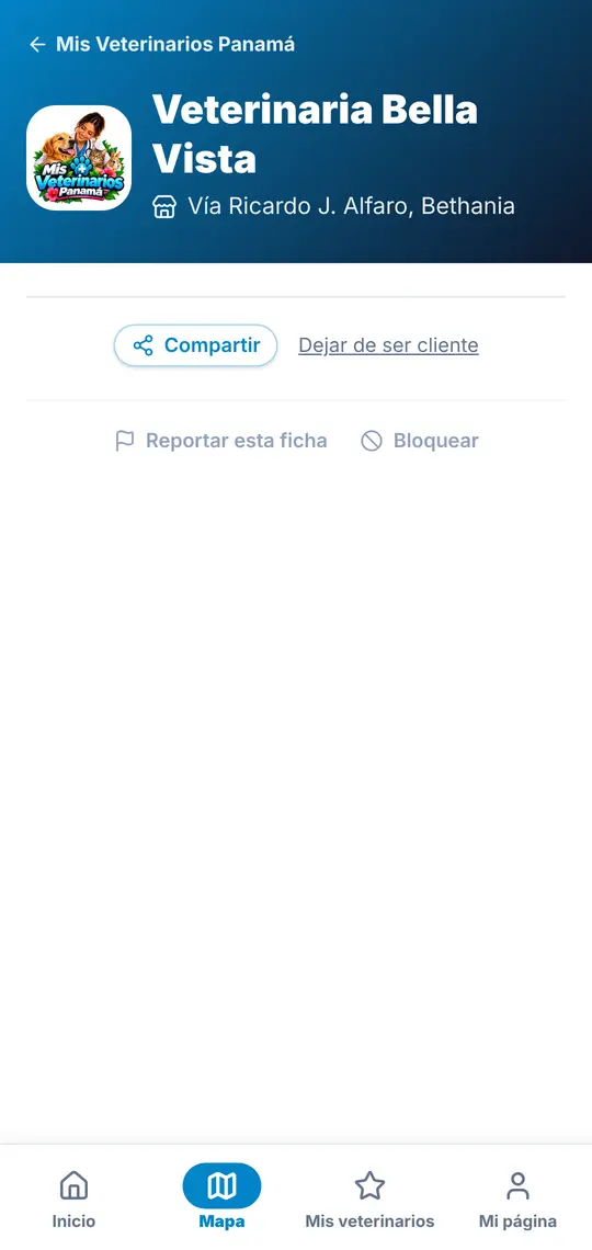 Su página › Compartir, Reportar, Bloquear