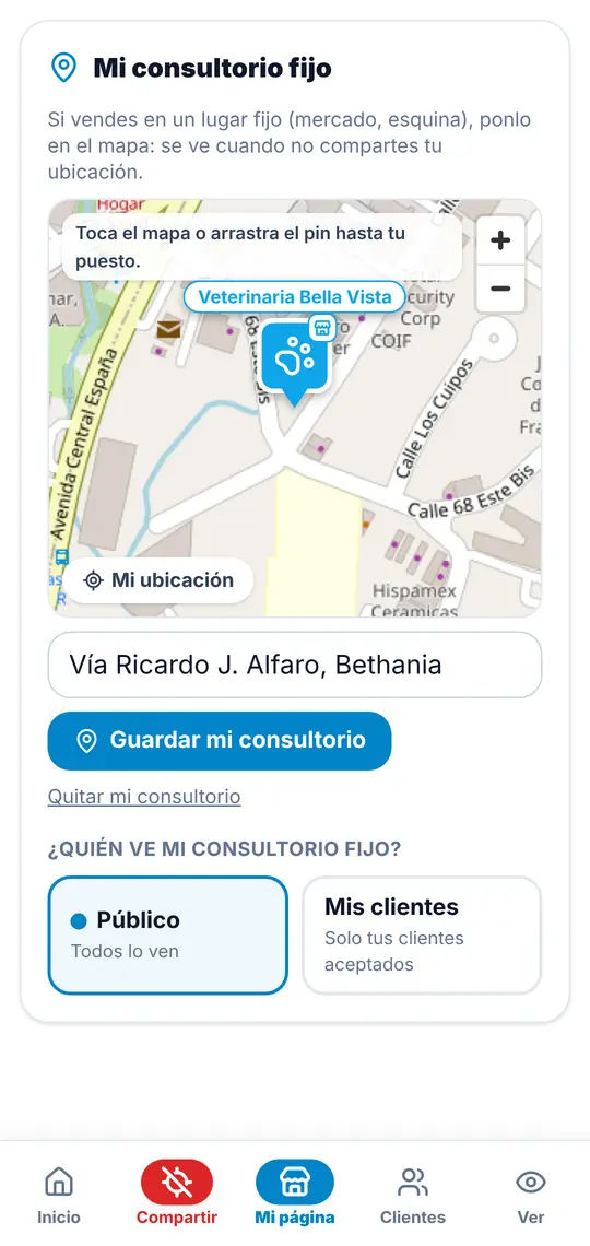 Mi página › Mi consultorio fijo